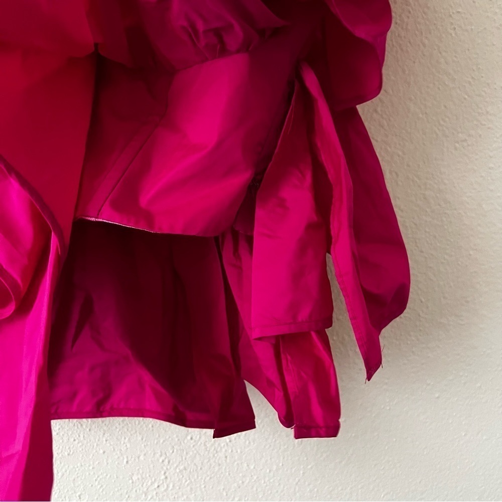 Zara Fuchsia Off-Shoulder Ruffle Blouse - Picture 12 of 15